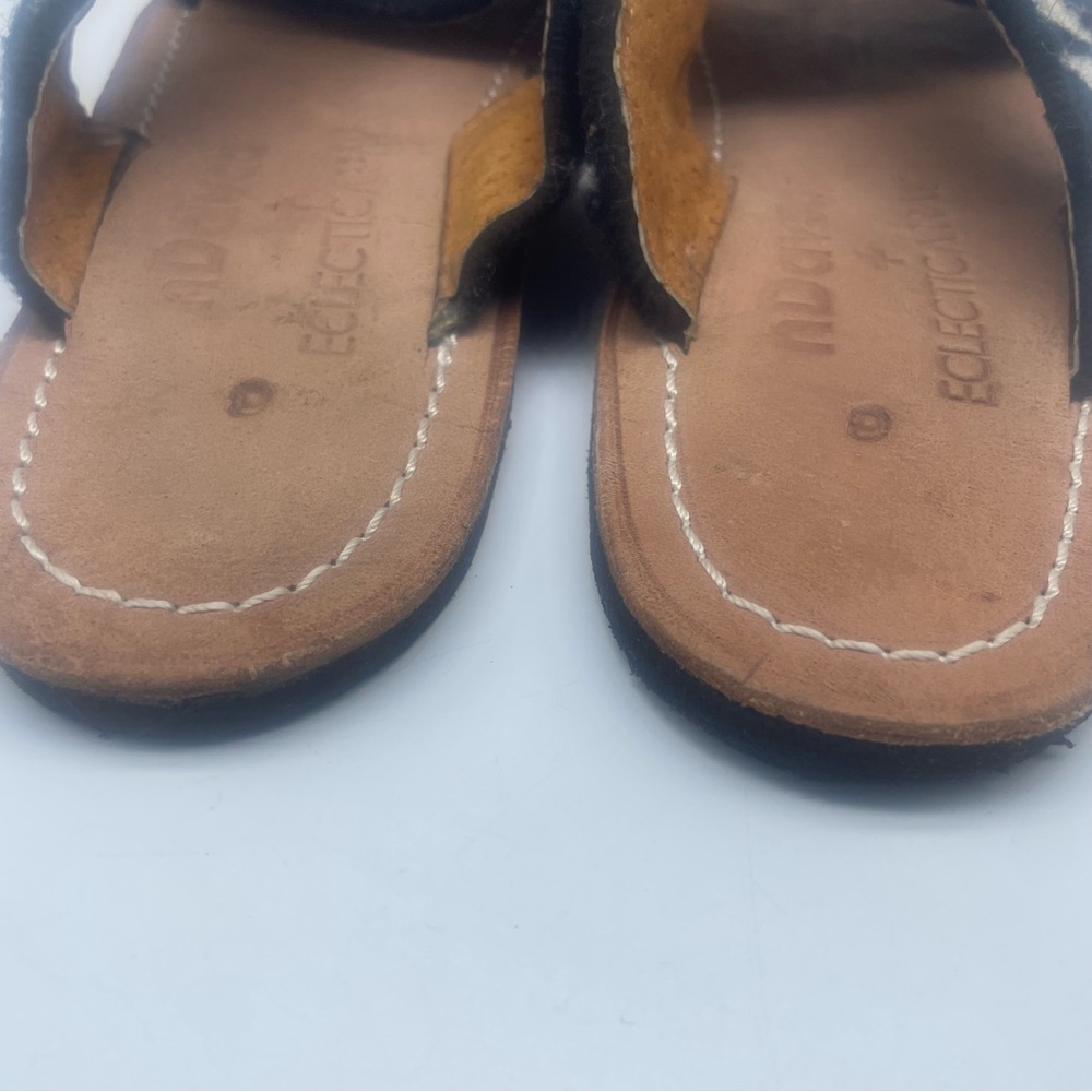 Nwt Ndavaa + Eclectic Array Zebra Sandal - image 4